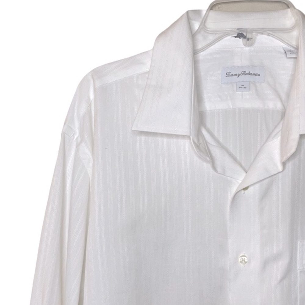 NWT Tommy Bahama White Texture Button Down Shirt - Picture 6 of 10
